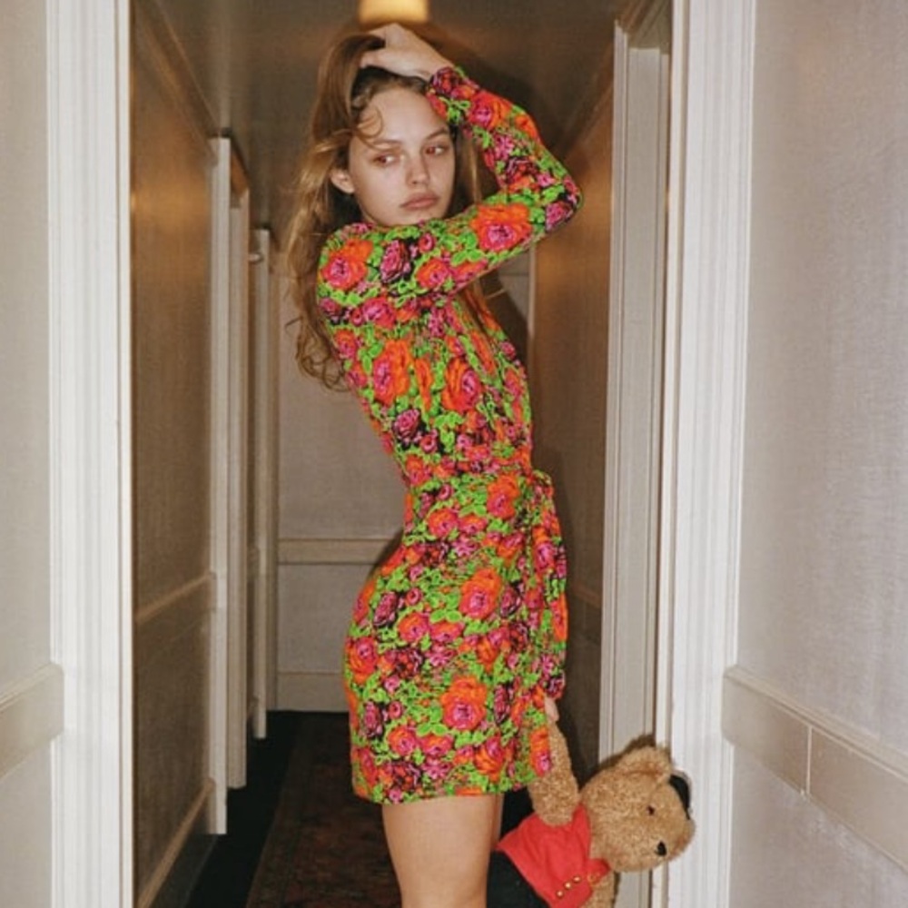 ZARA Floral Print Dress